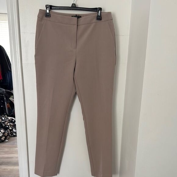 ADRIANNA PAPELL Women's Taupe Pants Size 8 - Picture 1 of 10